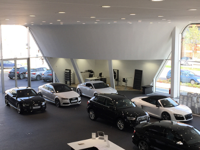 Audi Hahn Göppingen Ausstellungsraum