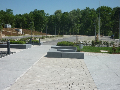 Auwald Sportzentrum Parkplatz