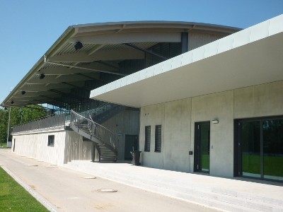 Auwald Sportzentrum Tribüne